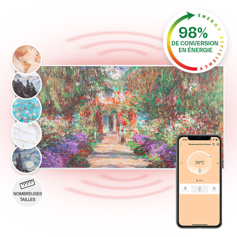 Wonderwall Air Art Smart Radiateur infrarouge connecte 120x6