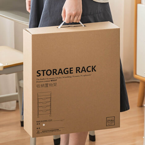 Klassenzimmer-Bücherregal mit Universalrollen - Hochwertiges, mehrstufiges Kunststoff-Bücherregal (78,5 x 39,5 x 12,0 cm)