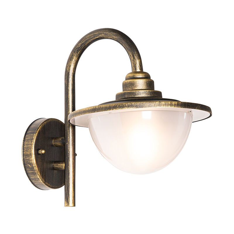 Image of Classic Outdoor Wall Lantern Antique Gold&hellip;