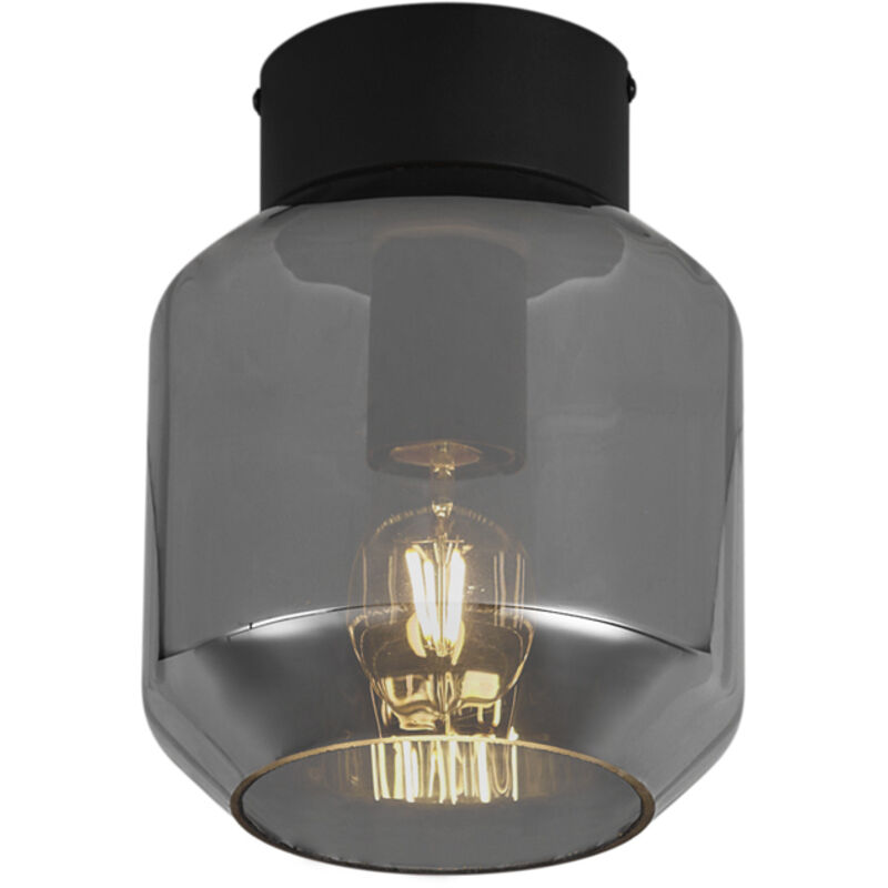 Image of Modern Ceiling Light Black with Smoke&hellip;