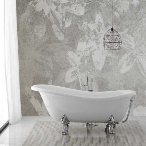 Klassische Freistehende Badewanne Mit Silber-Füssen  Romantica