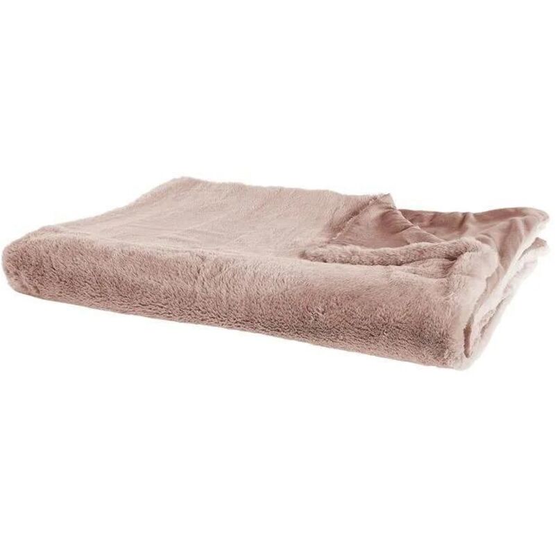 Beliani Kuscheldecke Chaab 150 X 200 Cm Rosa