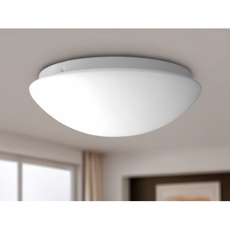 Klassische LED Deckenschale mit Glas Lampenschirm Opalglas, Ø 30cm
