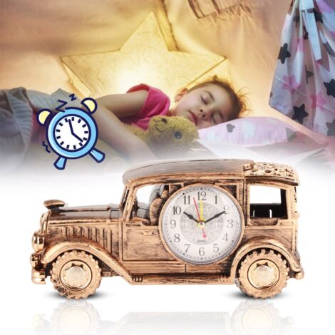Klassischer Vintage-Autowecker mit Multifunktionsalarm - Elegantes Geschenk (Bronze)