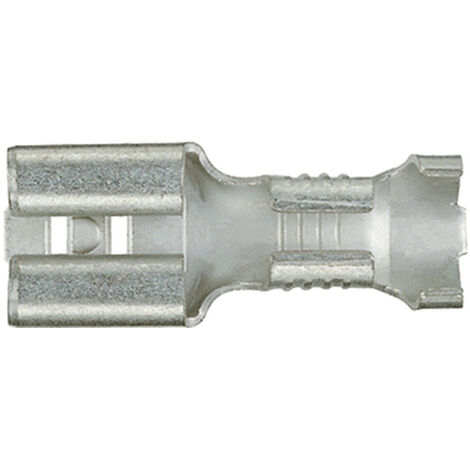 Klauke 1750 Flachsteckhülse  Steckbreite: 6.3 mm Steckdicke: 0.8 mm 180 ° Unisoliert Metall 1 St.