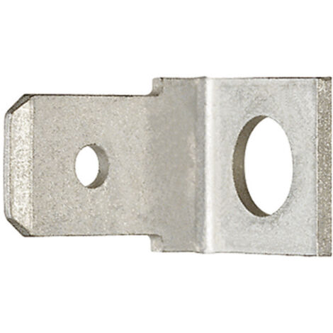 Klauke 2075 Flachsteckverteiler  Steckbreite: 6.30 mm Steckdicke: 0.80 mm 45 ° Unisoliert Silber 1 S