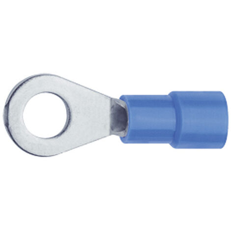 Klauke 6308 Ringkabelschuh  Querschnitt (max.)=2.50 mm² Loch-Ø=8.4 mm Teilisoliert Blau 1 St.