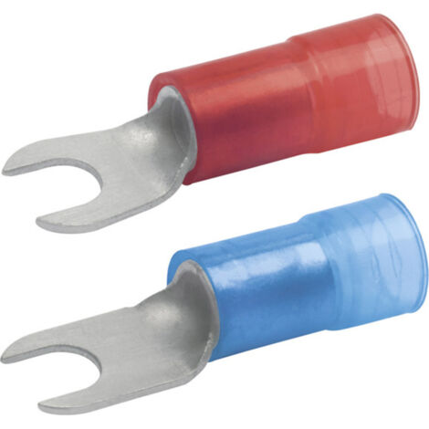 Klauke 652C5 Gabelkabelschuh 10 mm² Teilisoliert Rot 1 St.