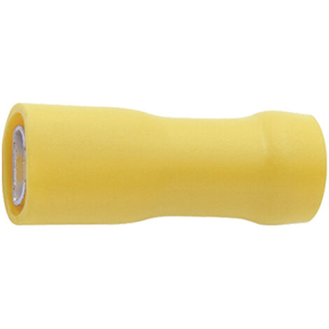 Klauke 750V Flachsteckhülse Steckbreite: 6.3 mm Steckdicke: 0.8 mm 180 ° Vollisoliert Gelb 1 St.