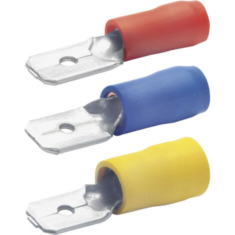 Klauke 8201B Flachstecker Steckbreite: 2.80 mm Steckdicke: 0.80 mm Teilisoliert Rot 1 St.