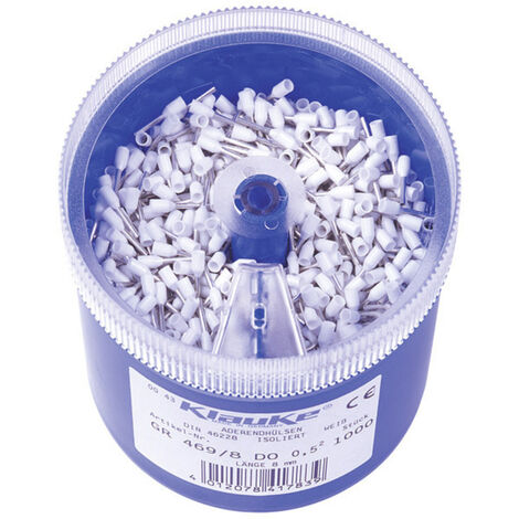 Klauke GR4698DO Aderendhülsen-Sortiment 0.5 mm² Teilisoliert Weiß 1000 Teile