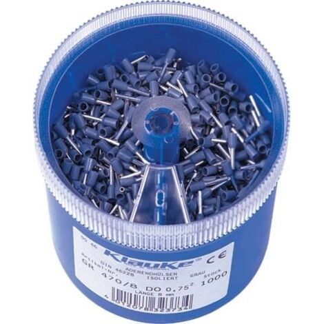 Klauke GR4708DO Assortimento Capicorda 0.75 mm² Parzialmente isolato Blu 1000 Parti