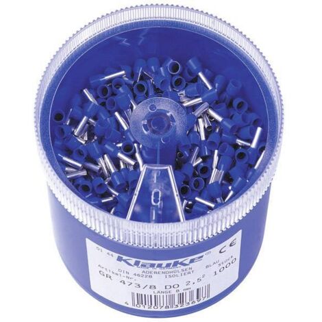 klauke GR4738DO capicorda blu 2,5 mm² 1000 pezzi
