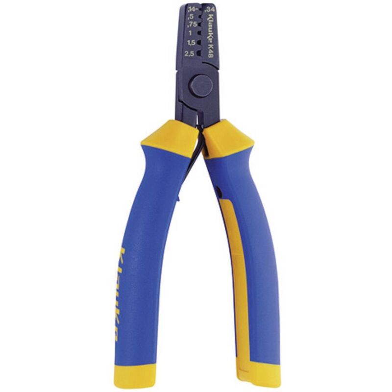 Klauke - K48 K48 Pince à sertir pour embouts de câble 0.14 à 2.5 mm²