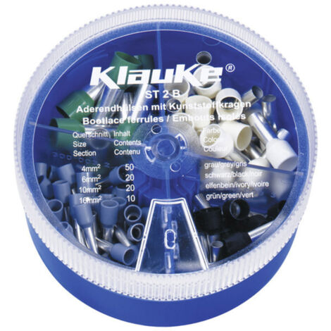 KLAUKE ST2B Streudose mit Aderendhülse isoliert,n 4-16 mm², DIN 46228 Teil 4, Farbcode 1-'1033283'