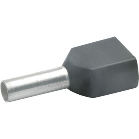 Klauke Zwillings-Aderendhülse 2x1,5qmm sw isol. 872/12 100 Stk