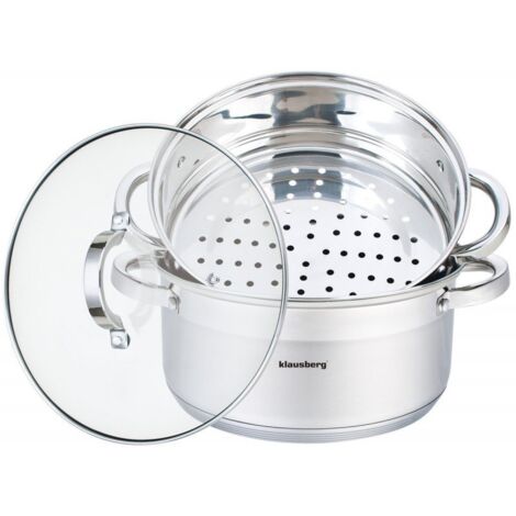 KLAUSBERG DAMPFTOPF 3-TEILIG 24cm KB-7144