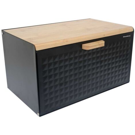 KLAUSBERG DOPPELSEITIGER BROTKASTEN KB-7425 mattschwarz