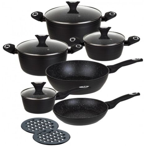 KLAUSBERG KB-7244 SET DI PENTOLE IN GRANITO DA 12 PEZZI