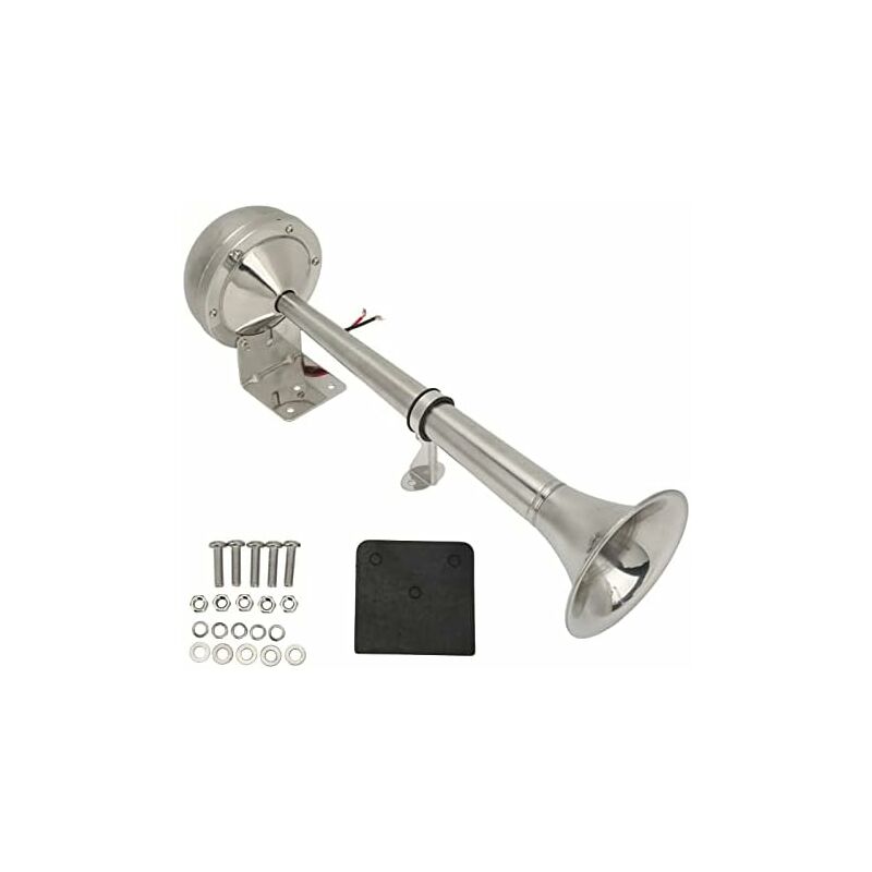 Klaxon à air 328DB en acier inoxydable pour camions, bateaux et yachts - Faites entendre votre présence avec style