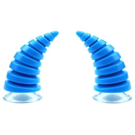 Klaxon de casque de moto, autocollant décoratif pour casque de vélo électrique, klaxon de casque bleu