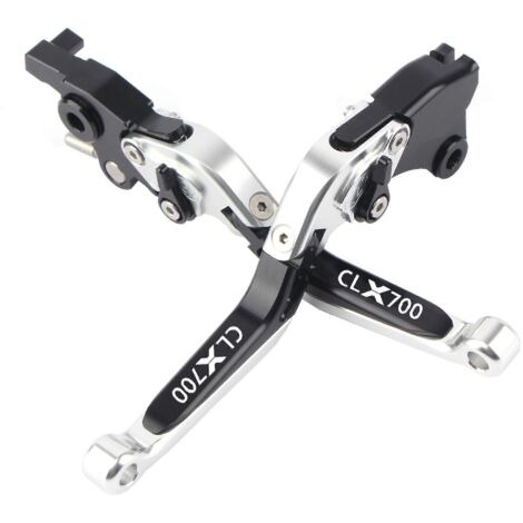 Klaxon de frein en alliage d'aluminium modifié Cl-X700, compatible avec Spring Wind. Poignée de tirette d'embrayage pour voiture rétro Clx700 - noir et bleu.