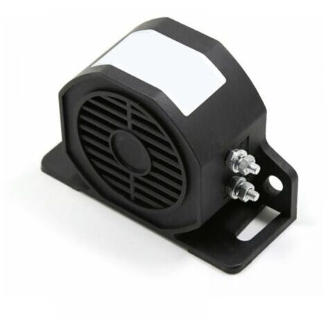 Klaxon de marche arrière étanche alarme de secours super fort pour voiture moteur 30 W 110 dB 12 V-80 V DC, modèle : noir