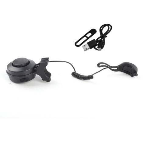 Klaxon de Vélo Électronique USB Rechargeable, Étanche et Puissant pour Cyclisme