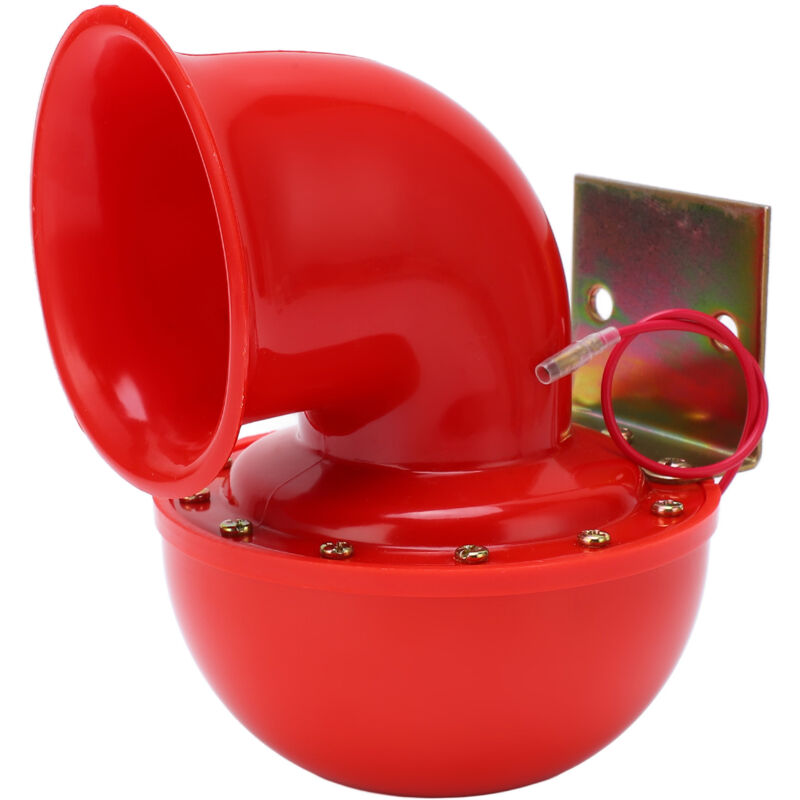 Basetbl - Klaxon de voiture 150 dB rouge klaxon à air klaxon de taureau électrique son de vache klaxon en métal pour camion train bateau moto voiture