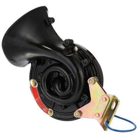 Klaxon d'escargot électrique étanche noir, 105db, 12V/24V, son de rage, pour voiture, moto, camion, bateau