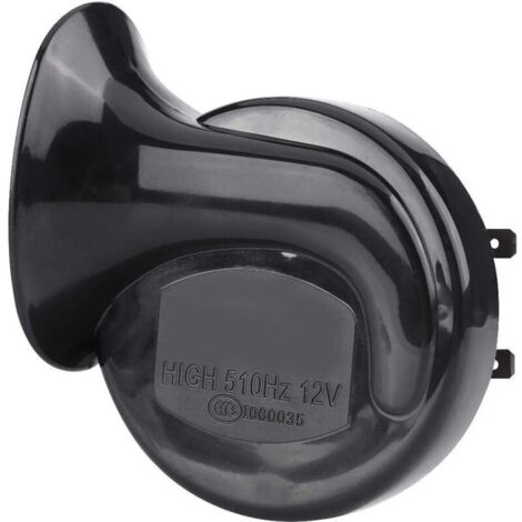 Klaxon Escargot à Air,Haute Parleur 12V Corne d'Air d'Escargot Sirène Universel imperméable 110dB 510HZ Fort Formé Klaxon d'Air Electrique pour Moto Camion Voiture