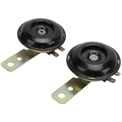 Klaxon étanche 12V 1.5A 105db, haut-parleur rond puissant pour moto, voiture, UTV, ATV et bateau.