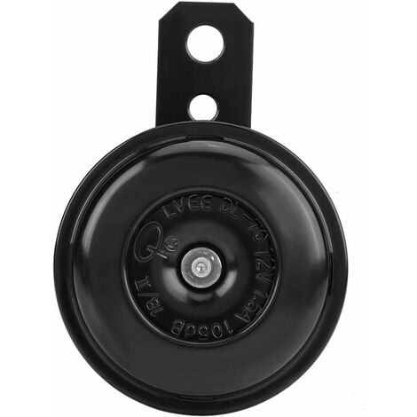 Klaxon moto Avertisseur Motocycle Universel Horn,12V 1,5A, 105db Etanche Rond Avertisseur Klaxon pour Scooters, Motos, Tricycles, Pocketbikes