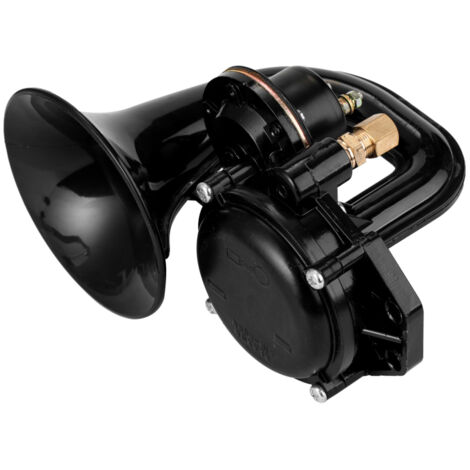 Klaxon pneumatique puissant 135 dB pour camions, 12/24 V, à trompette ultra-puissante avec valve électrique plate pour voitures et camions