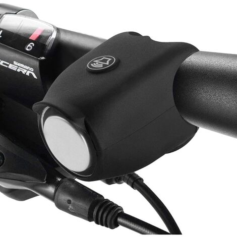 Klaxon Vélo, Sonnette électrique Sonnette pour Velo Trotinette, électronique Mini Avertisseur Sonore Cloche E-Bell étanche Coque en Silicone Bell 120 DB