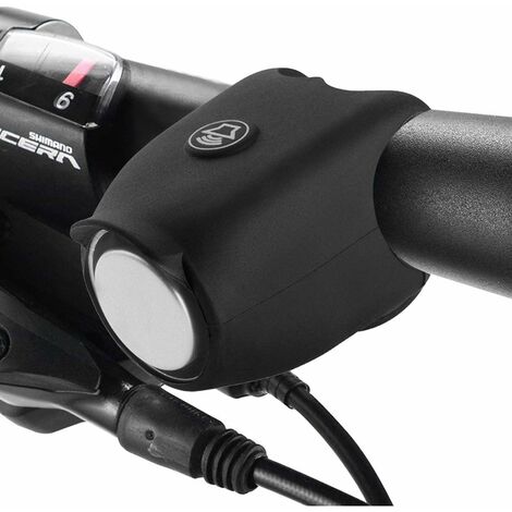 Klaxon Vélo, Sonnette électrique Sonnette pour Velo Trotinette, électronique Mini Avertisseur Sonore Cloche étanche Coque en Silicone Bell