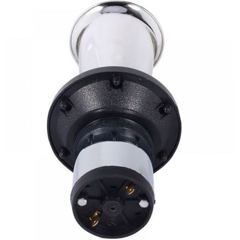 Klaxon Vintage 12 V, 110 dB, 12 V 490 Hz, leistungsstarker Alarm-Lautsprecher, klassischer Retro-Stil (Silber)