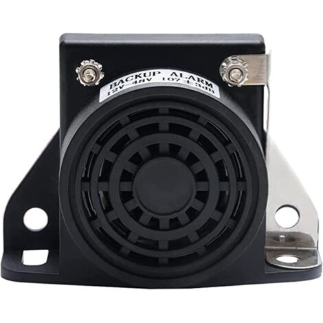 Klaxon Voiture de Alarme Recul Voiture D’Avertissement de BIBI Etanche 12V-48V 105db Camion Renversée Universel Marche Arrière Alarme(Carrée Alarme De Recul)