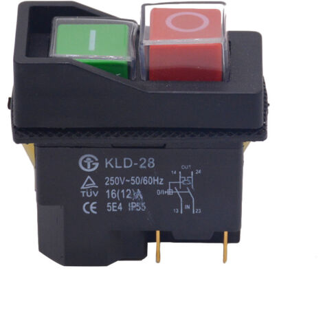 KLD-28 4-poliger elektromagnetischer Schalter, 16 A, 250 V  Hochleistungs-Selbsthalteschütz mit extrem hoher mechanischer Lebensdauer von 50.000 Schaltzyklen, industrieller Motorhalteschalter