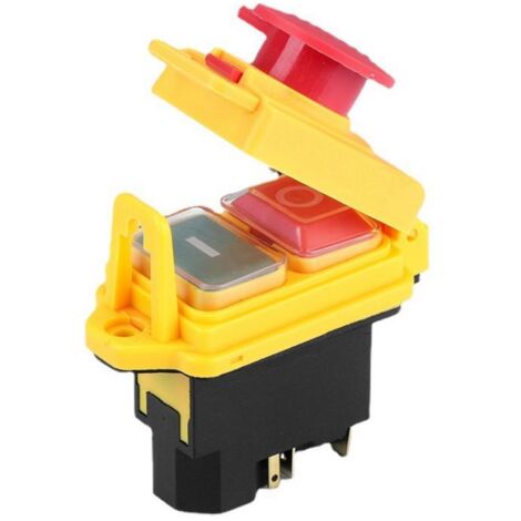 KLD28A/CK21/KJD17 interrupteur électromagnétique KLD28 Kedu alimentation de démarrage-jardin-banc outil de forage bouton interrupteur-arrêt d'urgence marche/arrêt