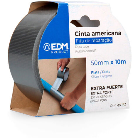 Klebeband, 10 m x 50 mm, grau  EDM 47152