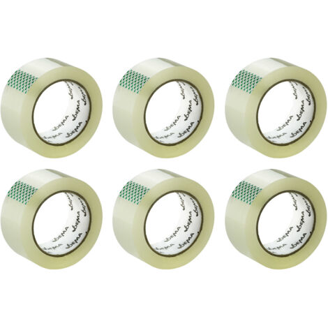Klebeband DKB100 im 6er Set 600 Meter transparent Paketklebeband Paketband