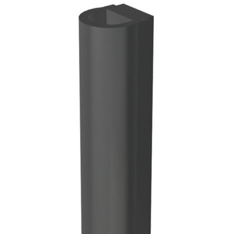Klebedichtung für Glastüren, 250 cm, transparent schwarz