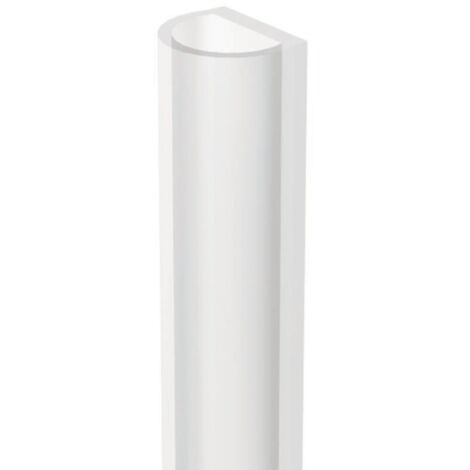 Klebedichtung für Glastüren, 300 cm, transparent weiß