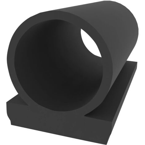 Klebedichtung für Türen und Fenster - Schwarz - 10 Meter - 9 mm Breite - 8 mm Höhe - Omega-Profil - selbstklebende Dichtung