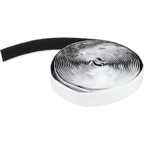 Klebehakenband für Moskitonetz - Hakenband - 630x2 CM (Schwarz)