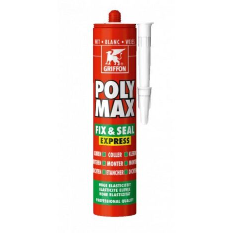 Klebemasse Poly Max Fix 1Seal Express Weiß GRIFFON Kartusche 425 gr - 6150450