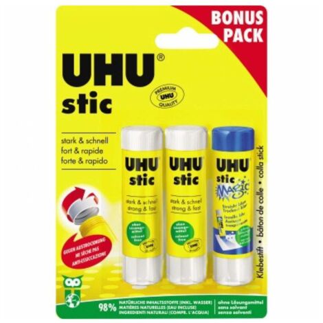 Klebestifte uhu Modell 8 2 Gramm Packung drei Stück