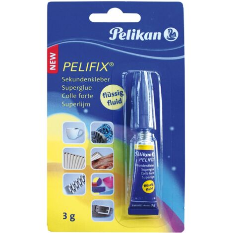 Klebstoff Pelikan pelifix schnell trocknend präzise Anwendung