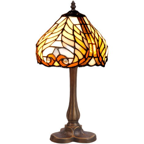 Kleeblattförmige Tischlampe mit Lampenschirm von 20 cm Durchmesser der Dalí-Serie